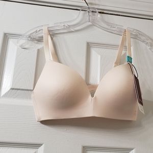 Tommy John Second Skin Bra Sz-32C Soft Pink Light Nude Shade